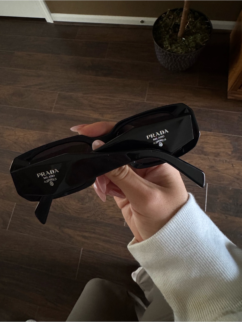 Prada Black Square Sunglasses - Picture 2 of 4